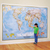 World map wall mural, 'Classic' - Large Classic World Wall Map Mural