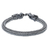 Men's sterling silver chain bracelet, 'Ode to Nagas' - Men's Sterling Silver Dragon Chain Bracelet thumbail