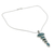 Chalcedony pendant necklace, 'India Blue' - Blue Chalcedony Pendant on Sterling Silver Necklace