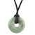 Jade pendant necklace, 'Mayan Circle of Love' - Light Green Circular Jade Pendant Necklace from Guatemala (image 2c) thumbail