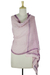 Silk shawl, 'Pink Kolkata' - Silk shawl
