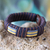 Men's wristband bracelet, 'Song of Africa' - Men's wristband bracelet