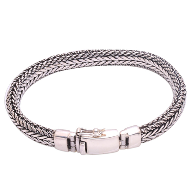 UNICEF Market  Sterling Silver Triple Chain Bracelet from Bali