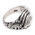 Sterling silver band ring, 'Soul in Hand' - Sterling Silver Hand Band Ring from Bali (image 2e) thumbail