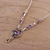Multi-gemstone pendant necklace, 'Festive Glisten' - Multi-Gemstone Pendant Necklace from India