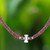Garnet beaded necklace, 'Velvety Love' - Garnet and Karen Silver Beaded Necklace from Thailand (image 2) thumbail