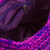 Jute sling bag, 'Marvelous Waves' - Fuchsia and Blue-Violet Knitted Jute Sling Handbag from Peru