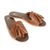 Leather sandals, 'Russet Cruiser' - Handmade Leather Sandals with Tassels in Russet