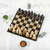 Schachspiel aus Marmor - Schachspiel aus braunem und schwarzem Marmor, hergestellt in Mexiko