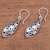 Sterling silver dangle earrings, 'Beautiful Twist' - Openwork Sterling Silver Dangle Earrings from Bali (image 2b) thumbail