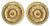 Gold plated filigree button earrings, 'Golden Illusion' - Fair Trade Gold Plated Filigree Earrings