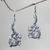 Sterling silver dangle earrings, 'Dragon Splendor' - Sterling Silver Dangle Earrings (image 2) thumbail