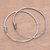 Sterling silver hoop earrings, 'Spiral Tails' - Simple Sterling Silver Hoop Earrings from Bali (image 2c) thumbail