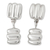 Sterling silver dangle earrings, 'Separate Ways' - Mexican Sterling Silver Hand Crafted Dangle Earrings