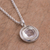 Quartz pendant necklace, 'Circular Treasure' - Circular Quartz Pendant Necklace from Peru (image 2b) thumbail