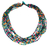 Wood torsade necklace, 'Siam Belle' - Colorful Beaded Necklace Hand Knotted Jewelry thumbail
