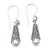 Cultured pearl dangle earrings, 'White Arabesque Dewdrop' - Sterling Silver and Cultured Pearl Dangle Earrings thumbail