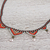 Glass beaded collar necklace, 'Huichol Aura' - Handcrafted Huichol Style Beaded Collar Necklace