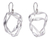 Sterling silver dangle earrings, 'Ribbon Wrap' - Hand Made Modern Sterling Silver Dangle Earrings (image 2a) thumbail