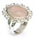 Rose quartz cocktail ring, 'Pink Blossom' - Fair Trade Sterling Silver Rose Quartz Cocktail Ring thumbail
