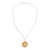Gold plated locket necklace, 'Precious Secret' - Unique Gold Plated Locket Necklace