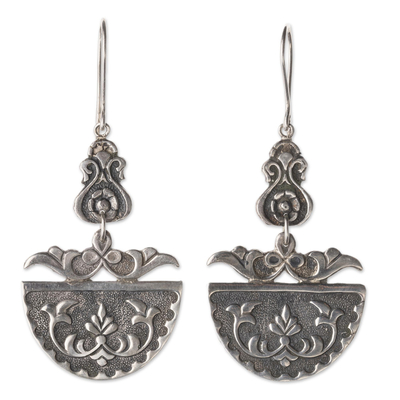 Sterling silver dangle earrings, 'Ancient Beauty' - Sterling Silver Dangle Earrings Handmade in Armenia