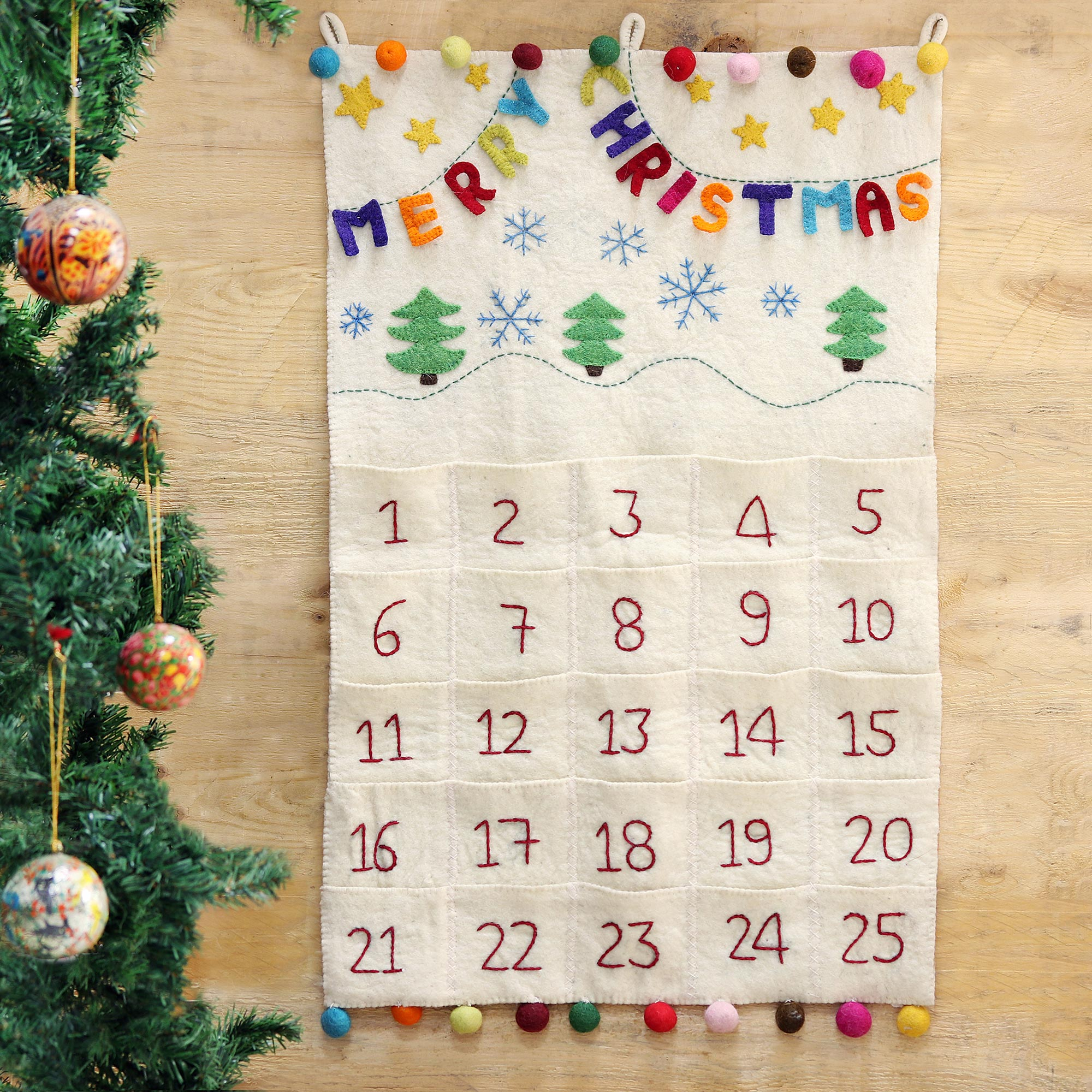 Craft A Wool Felt Advent Calendar