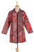 Cotton jacket, 'Blissful Variety' - Printed Cotton Jacket with Various Motifs from India (image 2a) thumbail