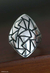 Sterling silver domed ring, 'Pyramidal Puzzle' - Sterling silver domed ring