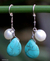 Pearl dangle earrings, 'White Cloud' - Pearl dangle earrings