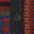 100% alpaca cardigan, 'Patchwork in Graphite' - Cable Knit 100% Alpaca Cardigan in Graphite from Peru (image 2e) thumbail