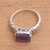 Amethyst single stone ring, 'Padang Galak Beauty' - Faceted Purple Amethyst Single Stone Ring from Bali (image 2c) thumbail