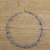Gold accented tanzanite station necklace, 'Relaxing Season' - 18k Gold Plated Tanzanite Link Necklace from Thailand