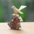 Wood sculpture, 'Canary Flight' - Hand-Carved Canary Flight Jempinis Wood Bird Sculpture (image 2) thumbail