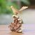 Wood sculpture, 'Canary Flight' - Hand-Carved Canary Flight Jempinis Wood Bird Sculpture (image 2b) thumbail