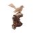 Wood sculpture, 'Canary Flight' - Hand-Carved Canary Flight Jempinis Wood Bird Sculpture (image 2d) thumbail