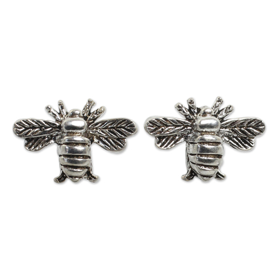 Honeybee Sterling Silver Stud Earrings