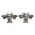 Sterling silver stud earrings, 'Happy Honeybee' - Honeybee Sterling Silver Stud Earrings thumbail