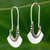 Sterling silver hoop earrings, 'Hollow Bell' - Women's Sterling Silver Hoop Earrings thumbail