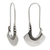Sterling silver hoop earrings, 'Hollow Bell' - Women's Sterling Silver Hoop Earrings (image 2c) thumbail