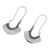 Sterling silver hoop earrings, 'Hollow Bell' - Women's Sterling Silver Hoop Earrings (image 2d) thumbail