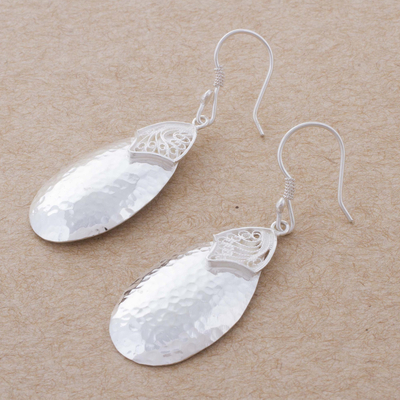 Sterling silver dangle earrings, 'Temptress' - Women's Sterling Silver Dangle Earrings