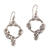 Sterling silver dangle earrings, 'Jepun Garland' - Frangipani Flower Sterling Silver Dangle Earrings from Bali thumbail