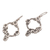 Sterling silver dangle earrings, 'Jepun Garland' - Frangipani Flower Sterling Silver Dangle Earrings from Bali (image 2c) thumbail