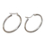 Sterling silver hoop earrings, 'Minimalist Magic' - Silver Hoop Earrings Sterling 925 Simple Classic thumbail