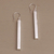 Sterling silver dangle earrings, 'Bolt' - Sleek Minimalist Sterling Silver Dangle Earrings