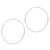 Sterling silver hoop earrings, 'Minimalist Cycle' - Artisan Crafted Sterling Silver Hoop Earrings thumbail