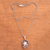 Cultured pearl pendant necklace, 'Frozen Wilds' - Cultured Pearl Pendant Necklace Crafted in Java