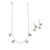 Sterling silver jewelry set, 'Catch a Falling Star' - Handmade Silver Star Necklace and Earrings Set from Peru