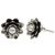 Pearl flower earrings, 'White-Eyed Lotus' - Floral Pearl and Sterling Silver Button Earrings (image 2b) thumbail